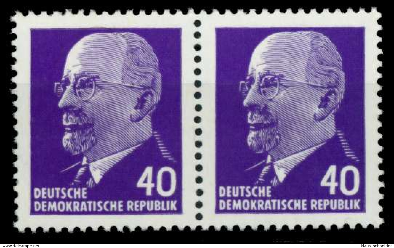 DDR DS WALTER ULBRICHT Nr 936I Postfrisch WAAGR PAAR X8E6E86 - Neufs