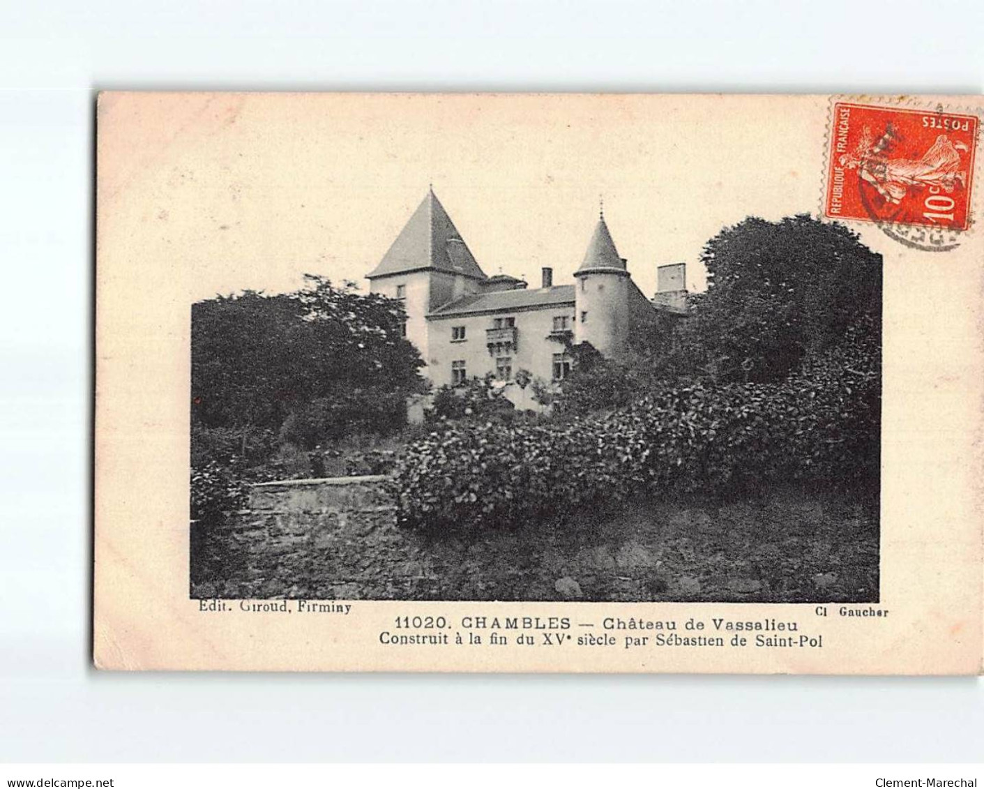 CHAMBLES : Château De Vassalieu - état - Altri & Non Classificati