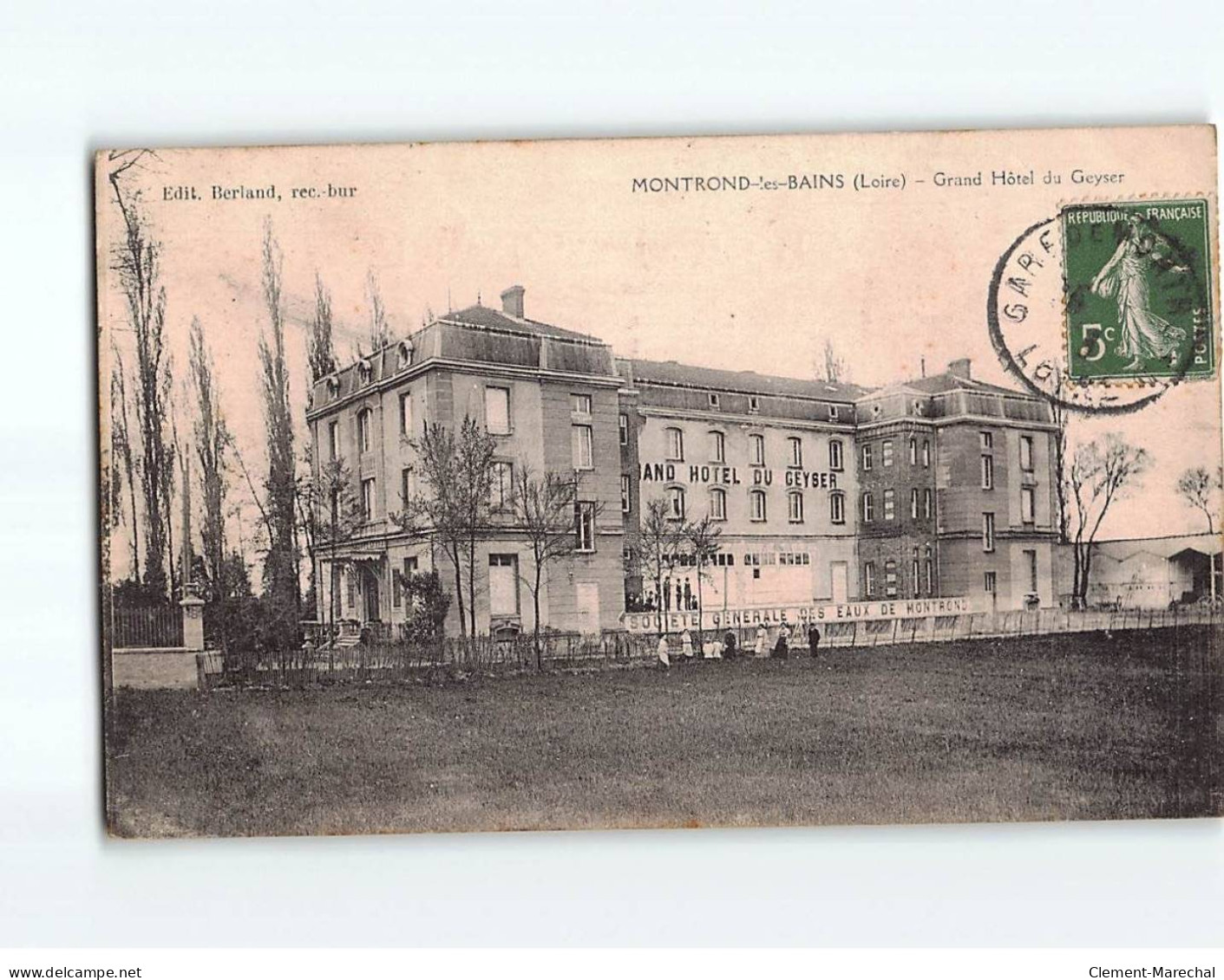 MONTROND LES BAINS : Grand Hôtel Du Geyser - état - Autres & Non Classés