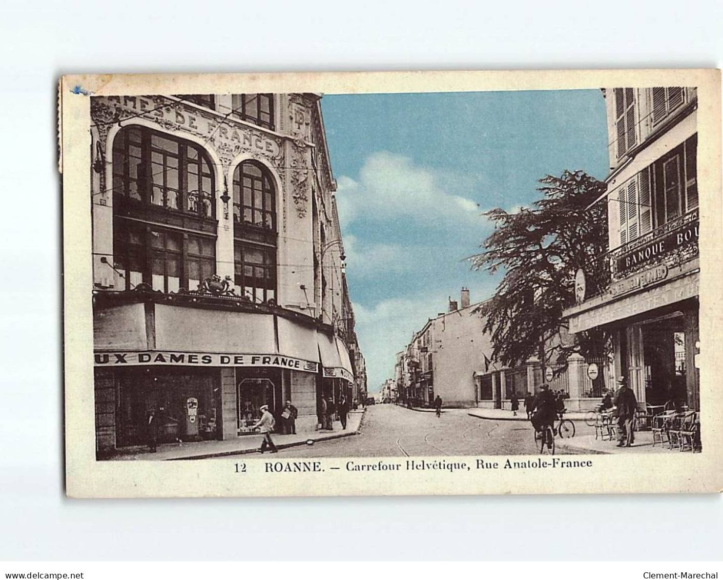 ROANNE : Carrefour Helvétique, Rue Anatole-France - Très Bon état - Roanne