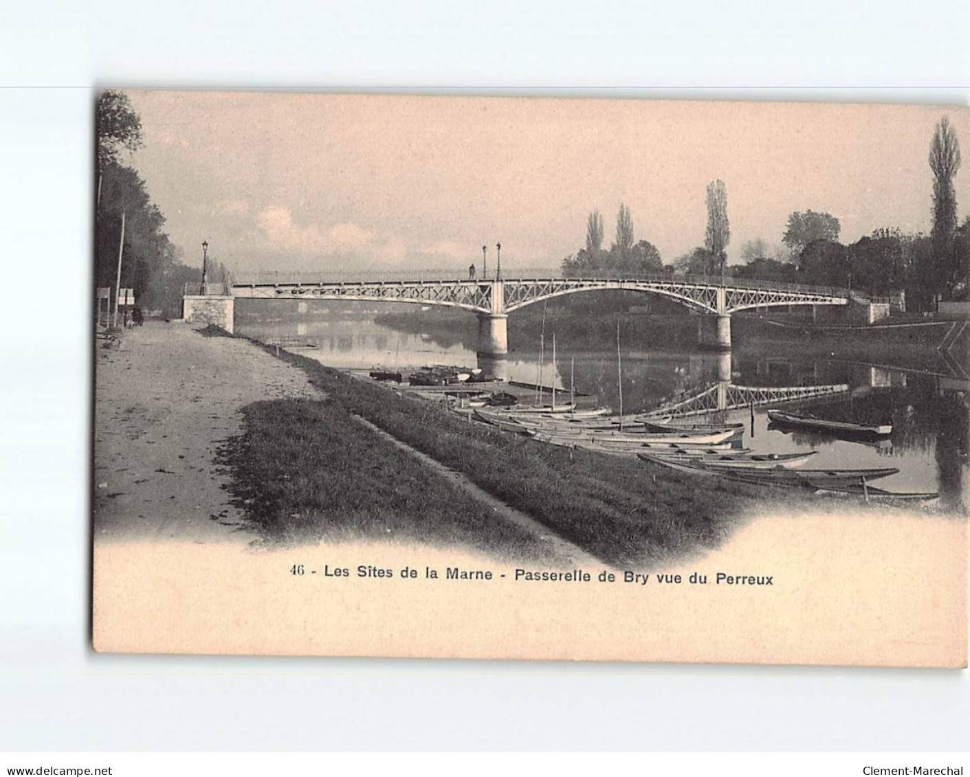 Les Sites De La Marne, Passerelle De Bry Vue Du Perreux - Très Bon état - Autres & Non Classés