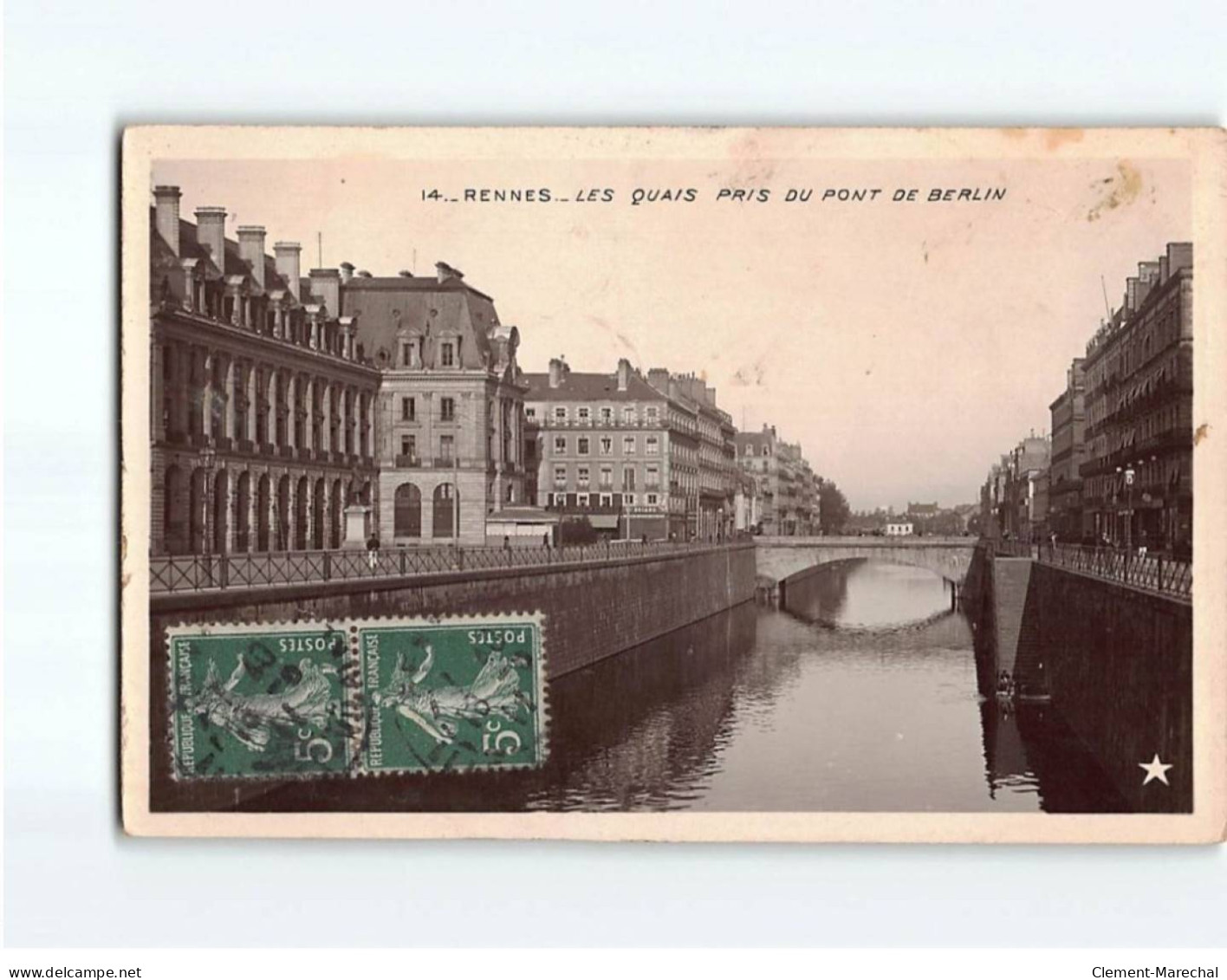 RENNES : Les Quais Pris Du Pont De Berlin - Très Bon état - Rennes