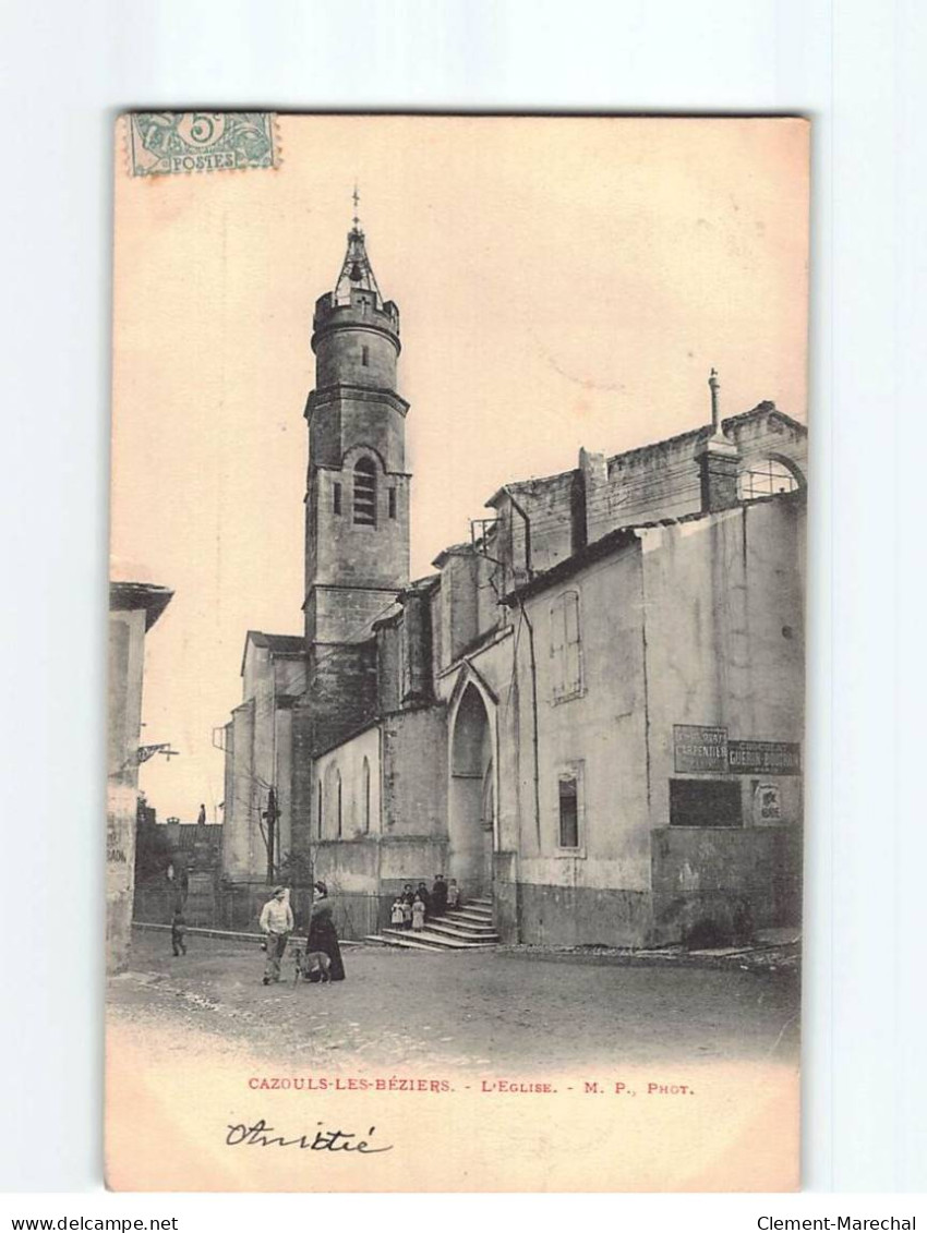 CAZOULS LES BEZIERS : L'Eglise - Très Bon état - Autres & Non Classés