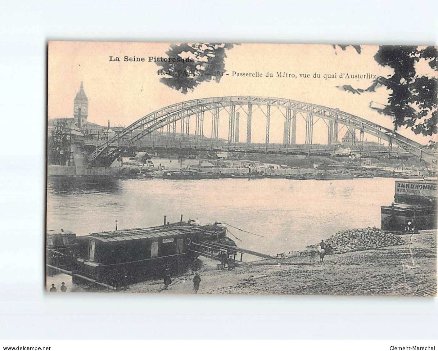 PARIS : Passerelle Du Métro, Vue Du Quai D'Austerlitz - Très Bon état - Openbaar Vervoer