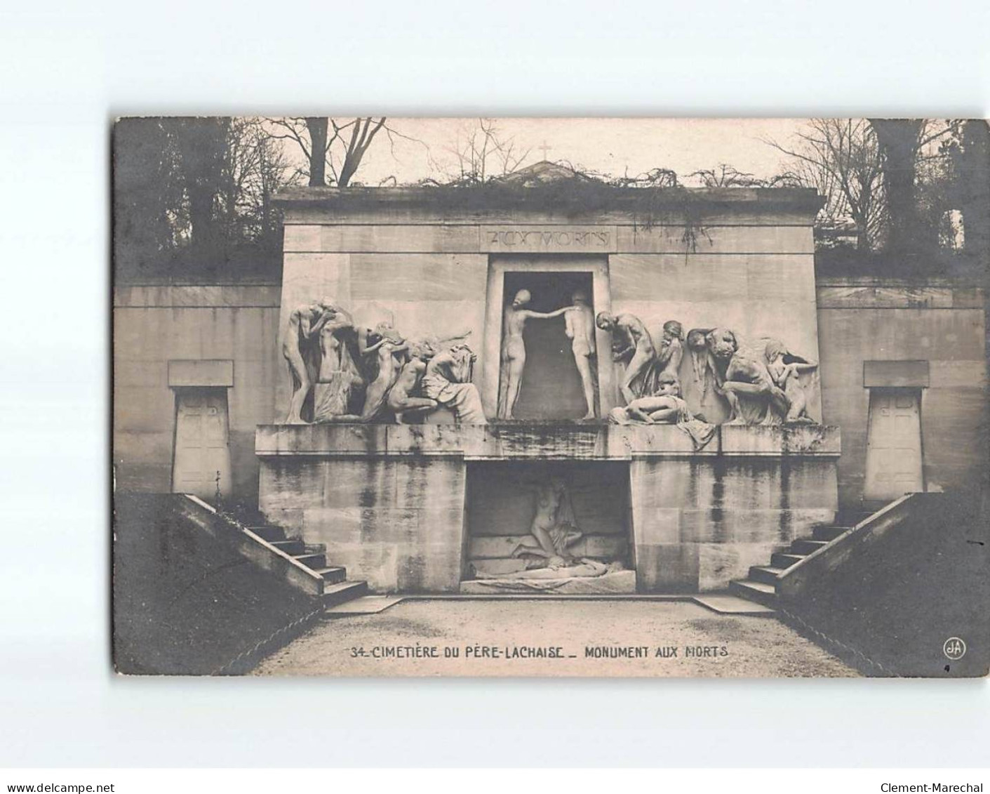 PARIS : Cimetière Du Père Lachaise, Monument Aux Morts - Très Bon état - Altri Monumenti, Edifici