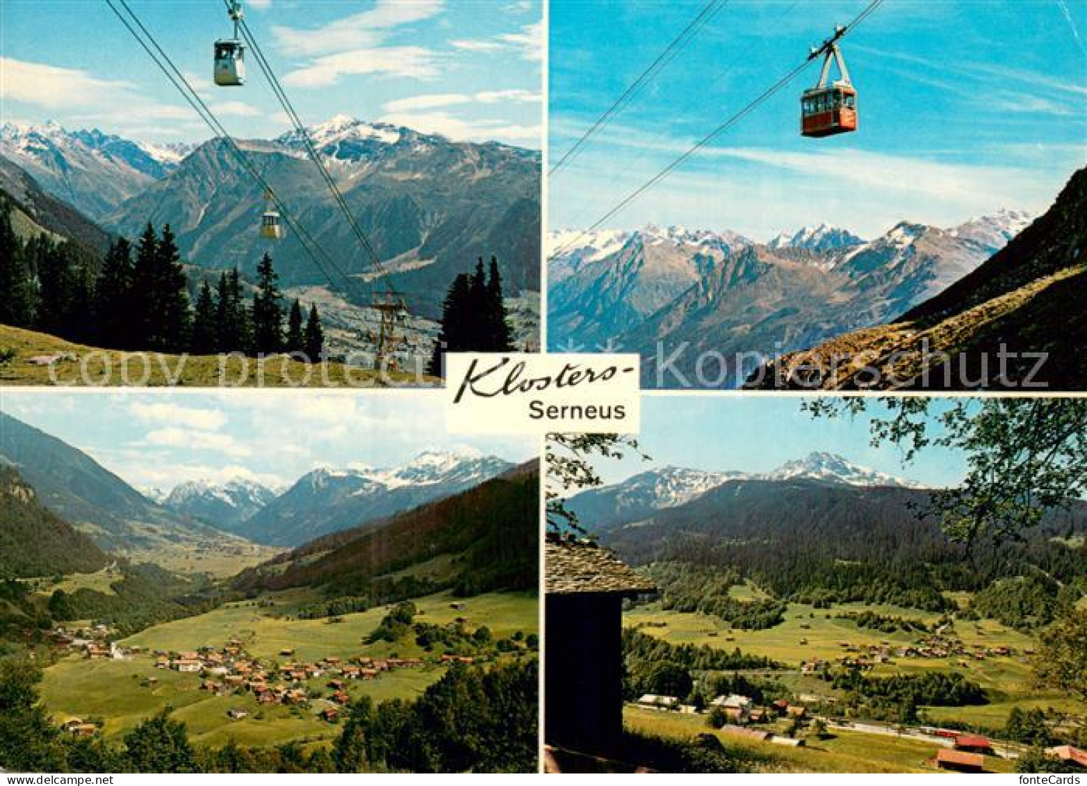 13757729 Klosters GR Madrisa Bergbahn Serneus Mit Silvretta Luftseilbahn Kloster - Autres & Non Classés