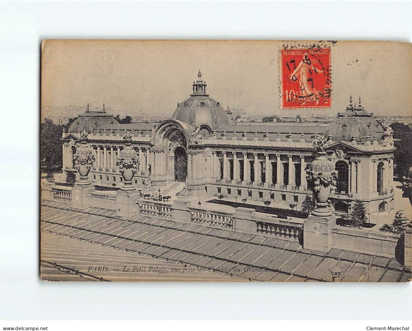 PARIS : Le Petit Palais, Vue Prise Des Combles Du Grand Palais - état - Sonstige Sehenswürdigkeiten