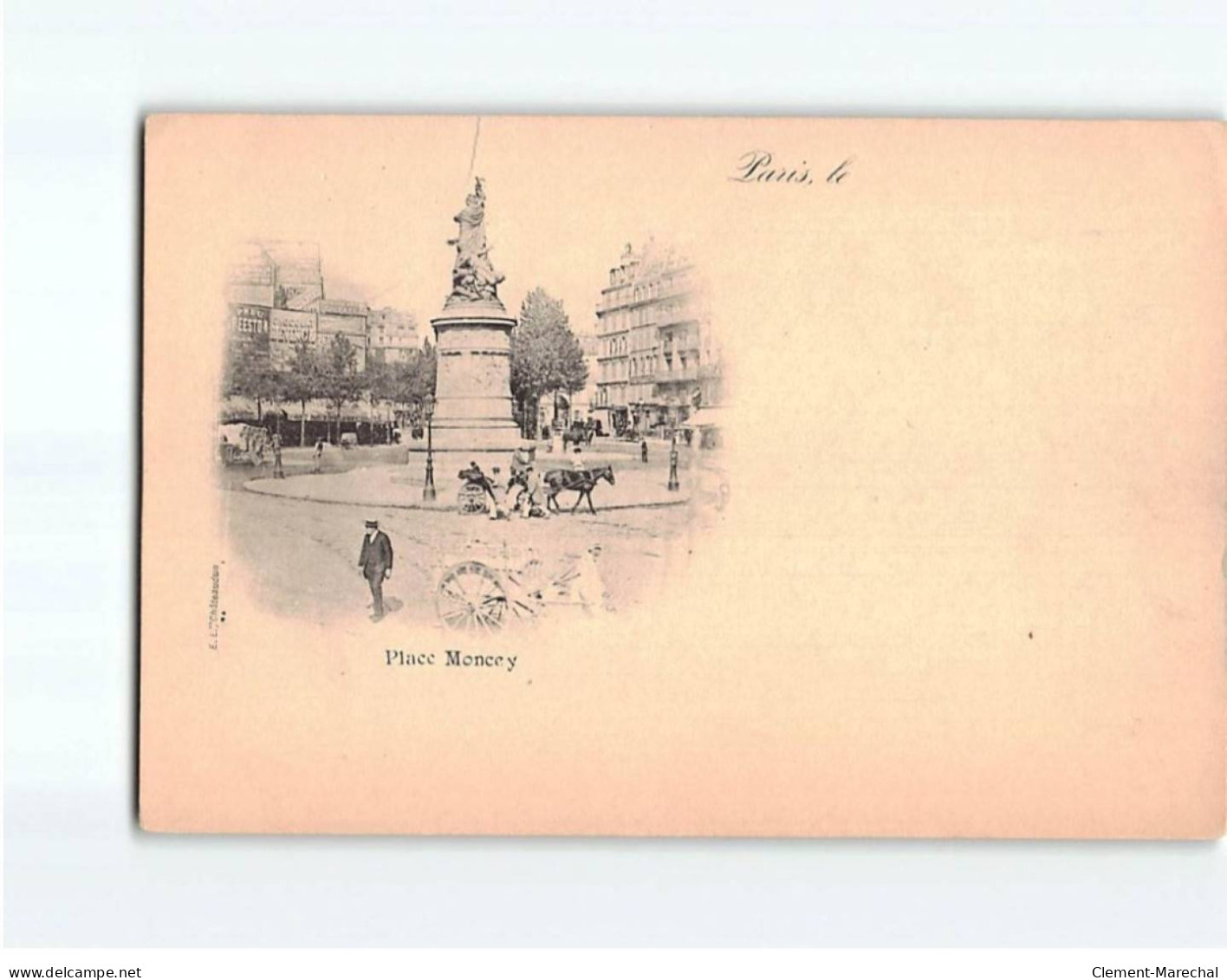 PARIS : Place Moncey - état - Markten, Pleinen