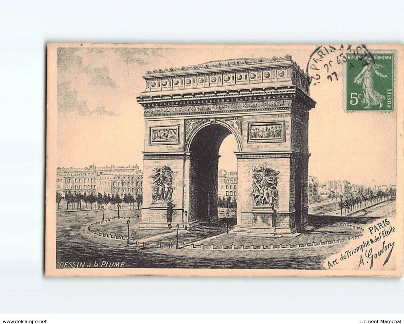 PARIS :  Arc De Triomphe Et De L'Etoile - état - Triumphbogen