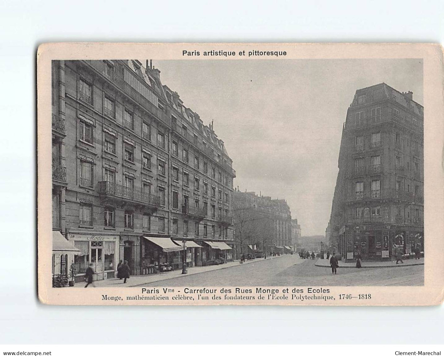 PARIS :  Carrefour Des Rues Monge Et Des Ecoles - état - District 05