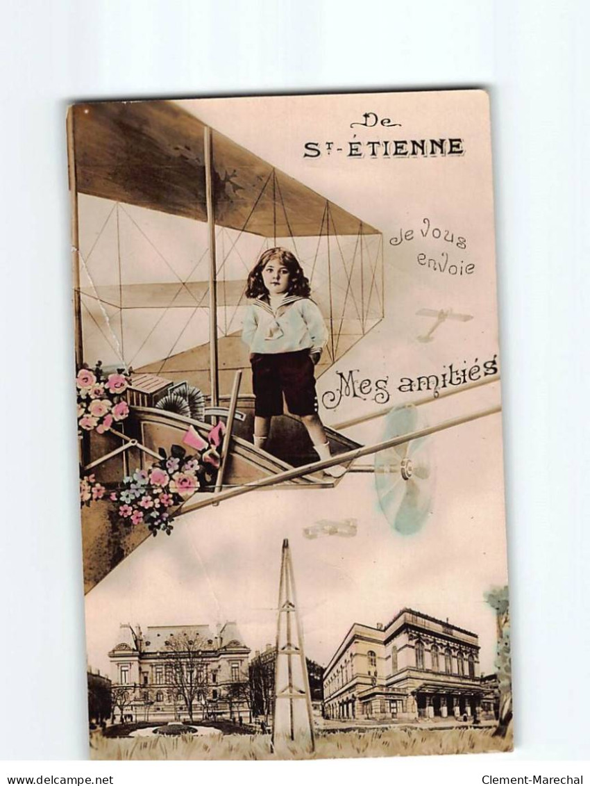 SAINT ETIENNE : Carte Souvenir - état - Saint Etienne