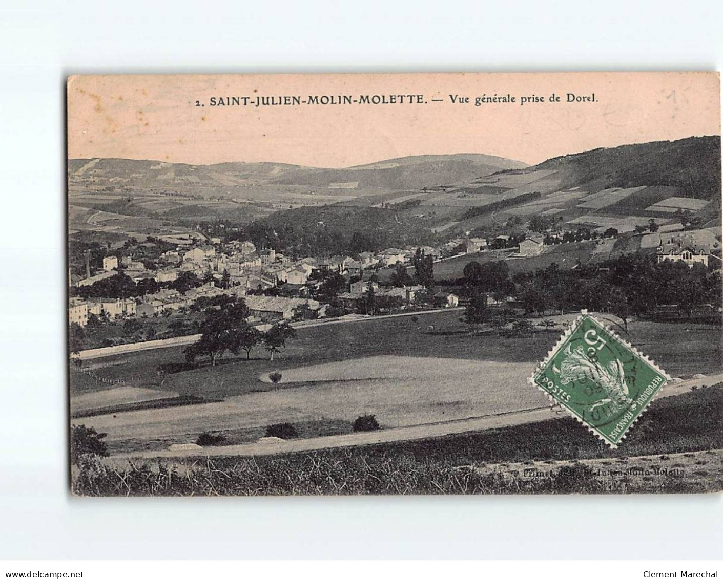 SAINT JULIEN MOLIN MOLETTE : Vue Générale Prise De Dorel - état - Other & Unclassified