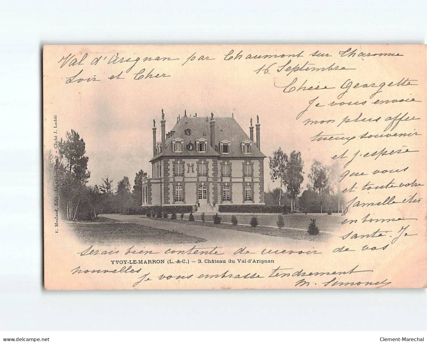 YVOY LE MARRON : Château Du Val D'Arignan - Très Bon état - Altri & Non Classificati