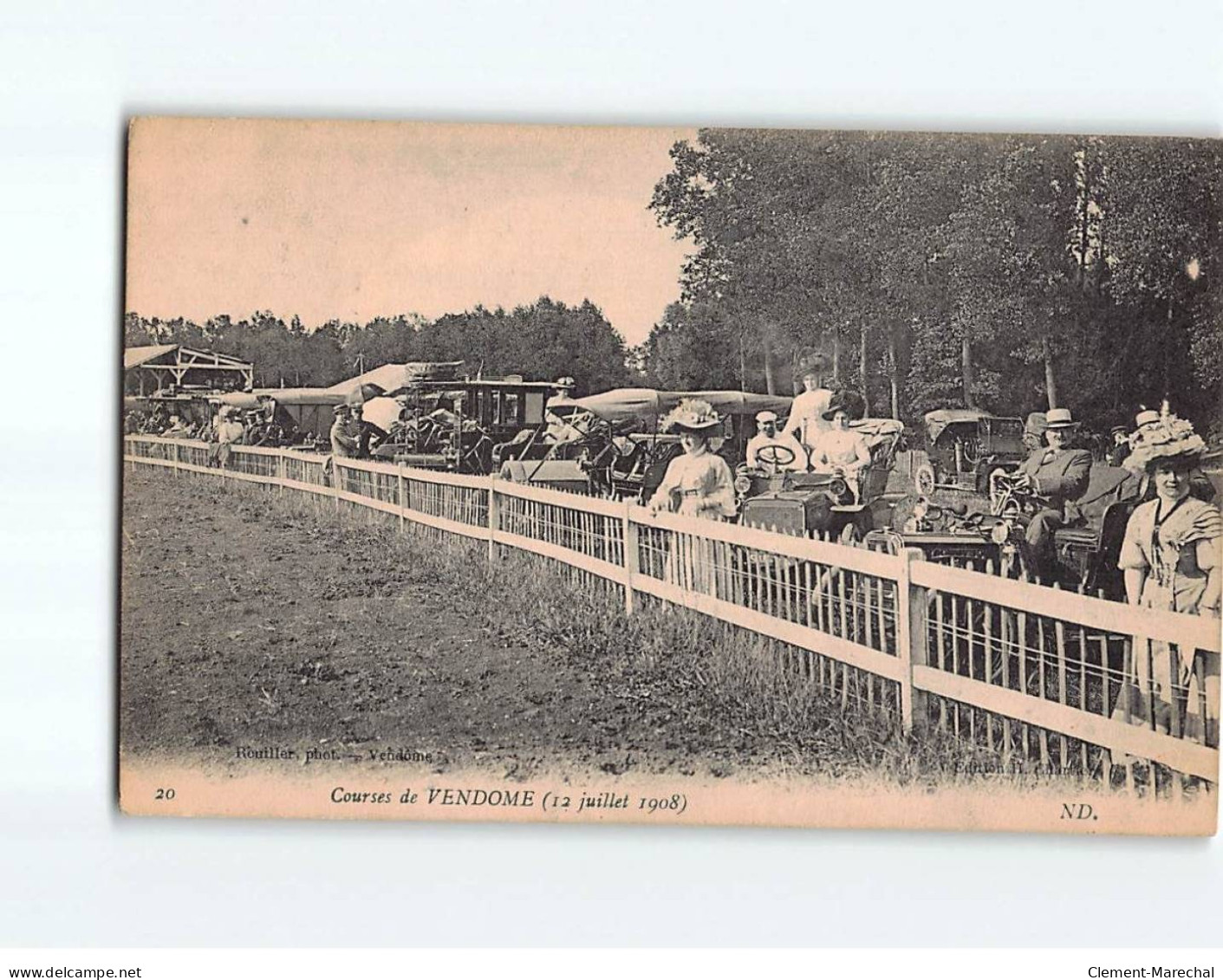 VENDOME : Les Courses, 12 Juillet 1908 - état - Vendome
