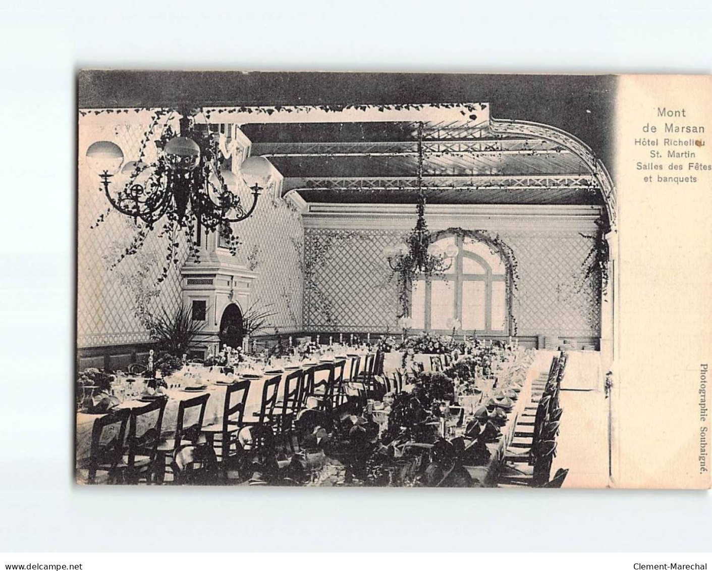 MONT DE MARSAN : Hôtel Richelieu Saint-Martin, Salles Des Fêtes Et Banquets - Très Bon état - Mont De Marsan