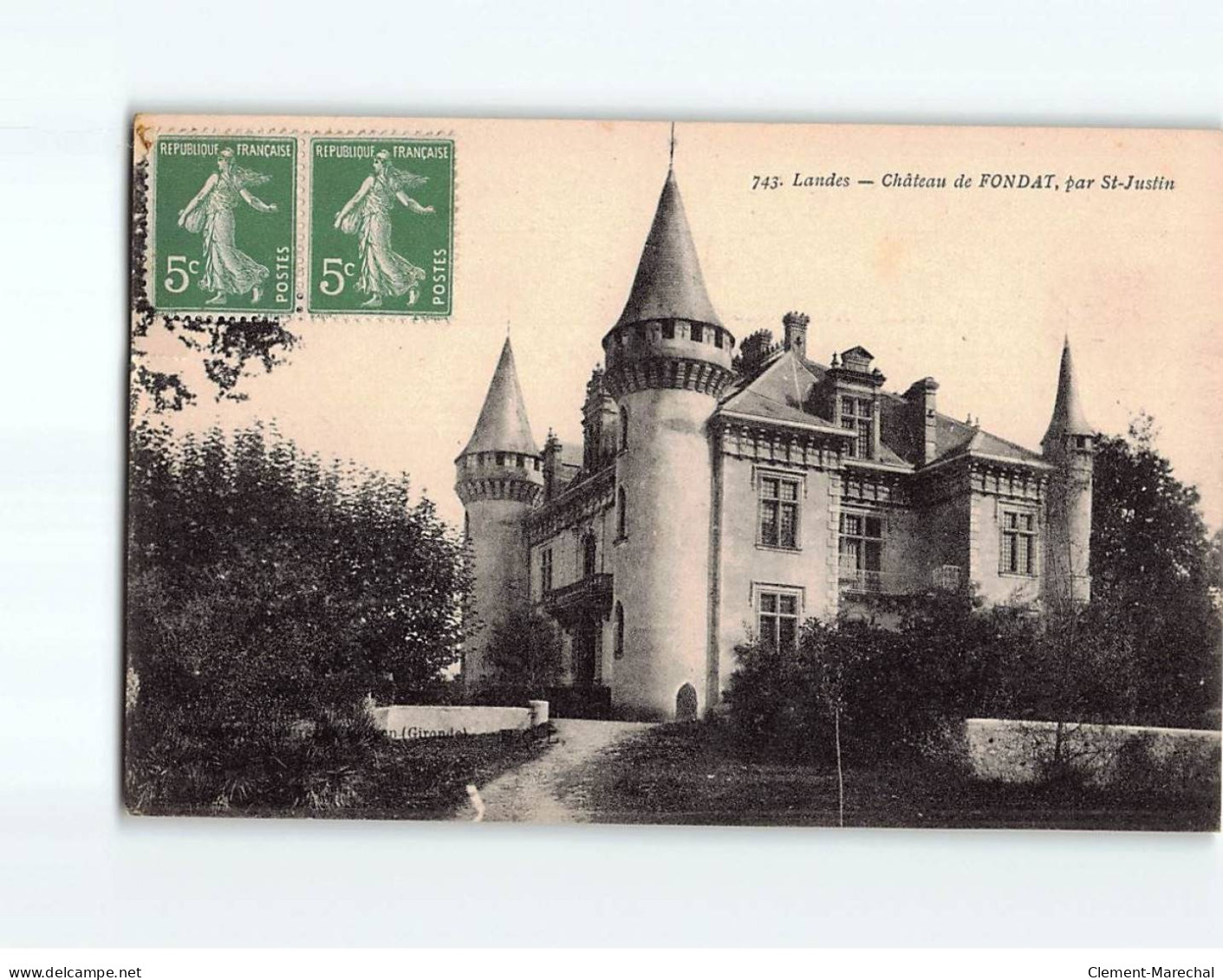 Château De FONDAT, Par Saint-Justin - état - Other & Unclassified