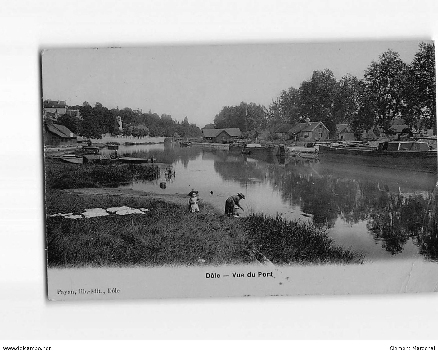 DOLE : Vue Du Port - état - Dole