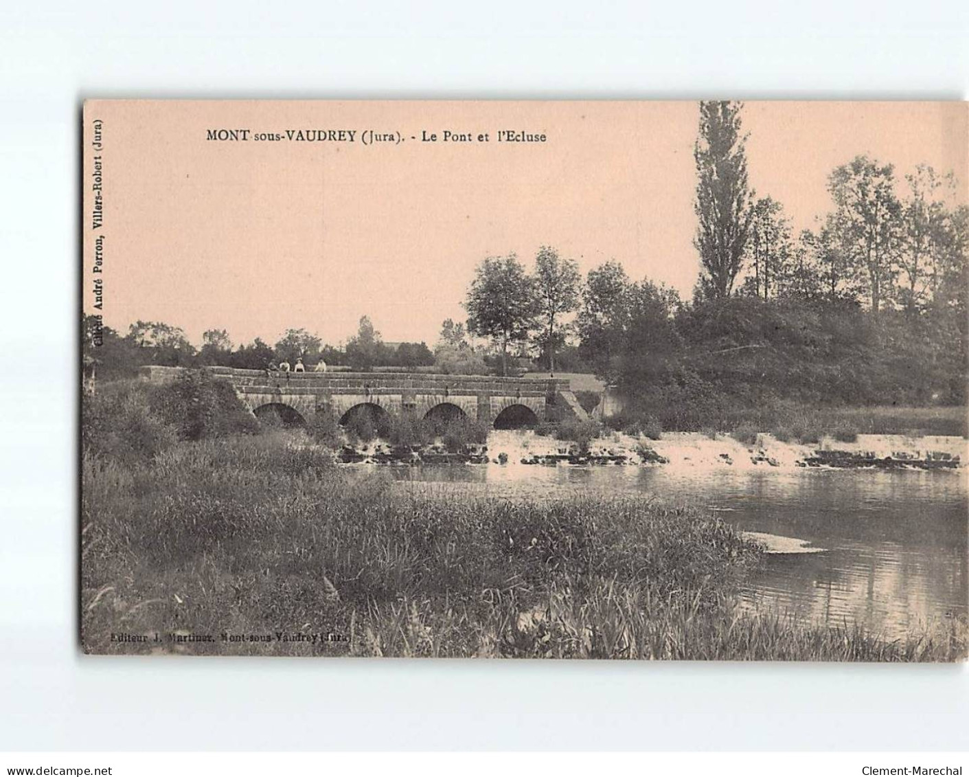 MONT SOUS VAUDREY : Le Pont Et L'Ecluse - Très Bon état - Andere & Zonder Classificatie