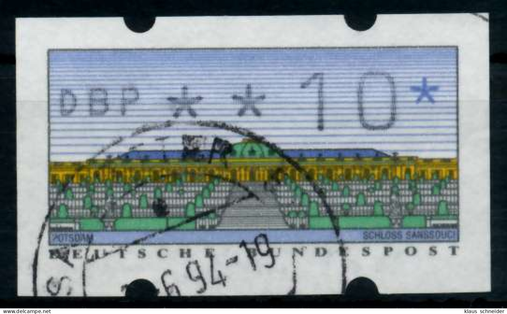 BRD ATM 1993 Nr 2-1.1-0010 Gestempelt X9743E6 - Viñetas De Franqueo [ATM]