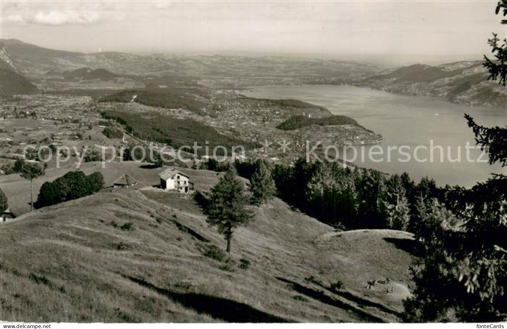 13757567 Aeschi BE Blick Auf Thunersee Und Mittelland Skihaus Aeschiallmend Aesc - Altri & Non Classificati