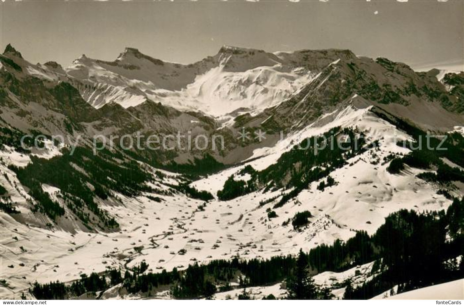 13757549 Adelboden Steghorn Wildstrubel Fitzer Kuenisbergli Abfahrt Adelboden - Altri & Non Classificati