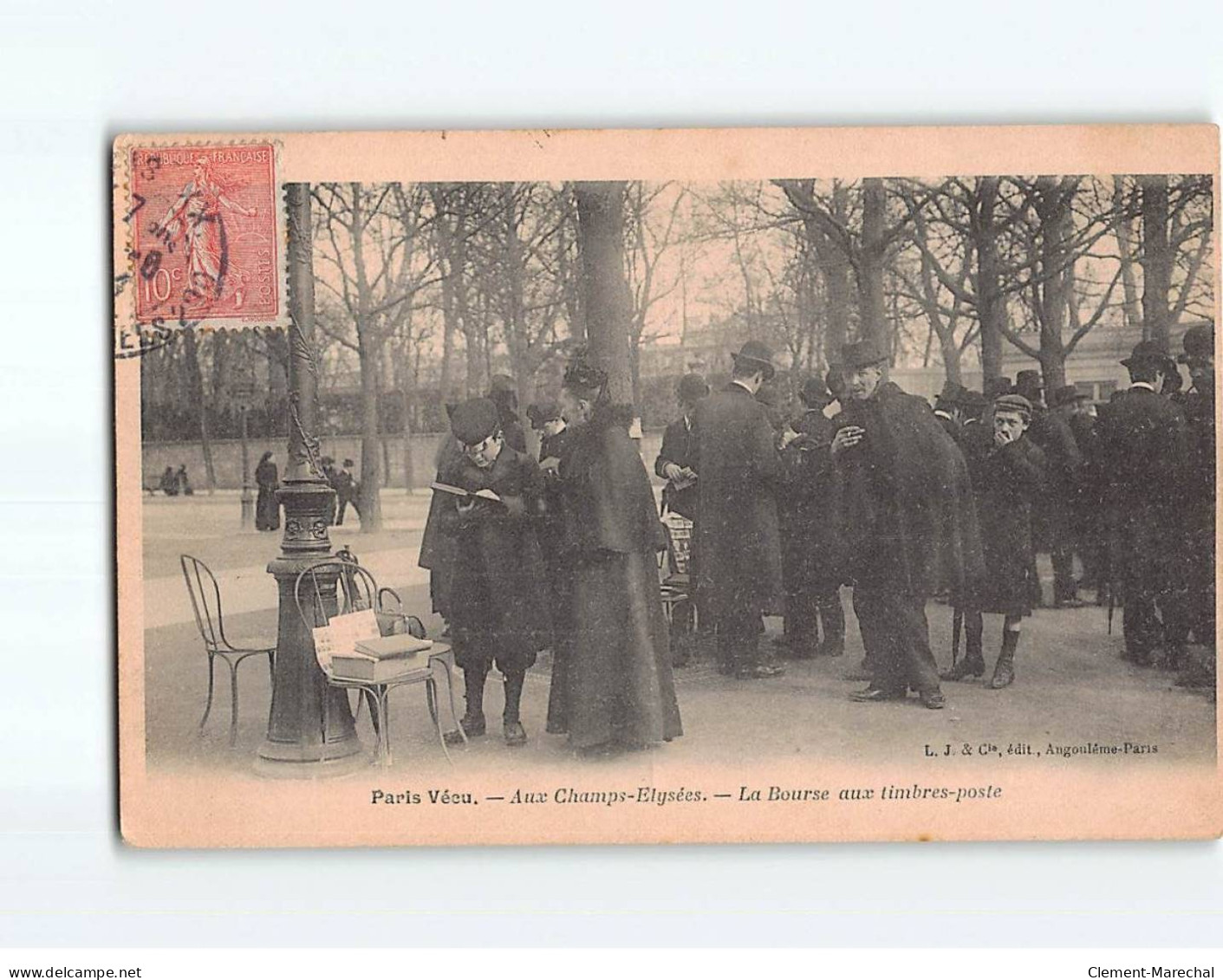 PARIS : Aux Champs -Elysées, La Bourse Aux Timbres -poste - Très Bon état - Champs-Elysées