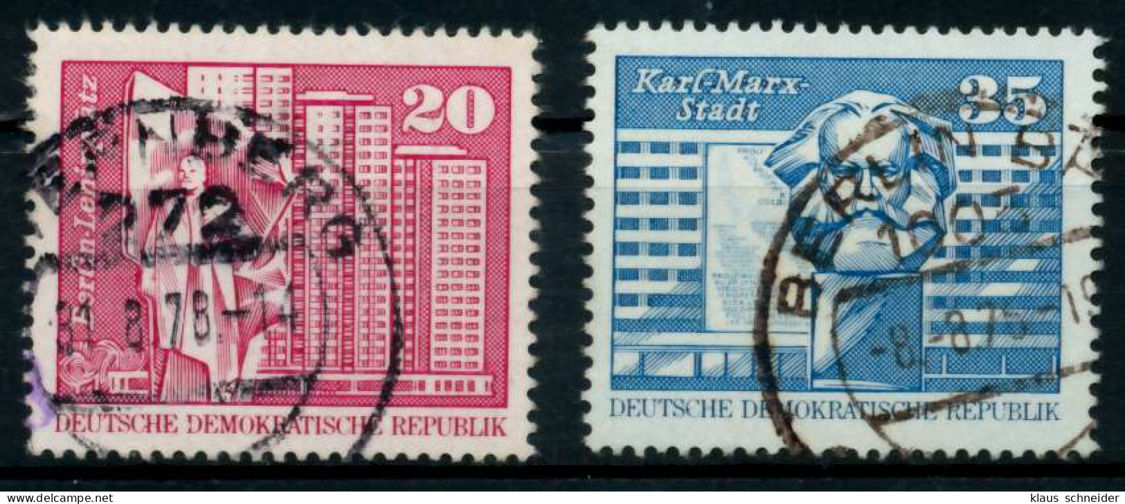 DDR DS AUFBAU IN DER Nr 1820-1821 Gestempelt X68AC62 - Used Stamps