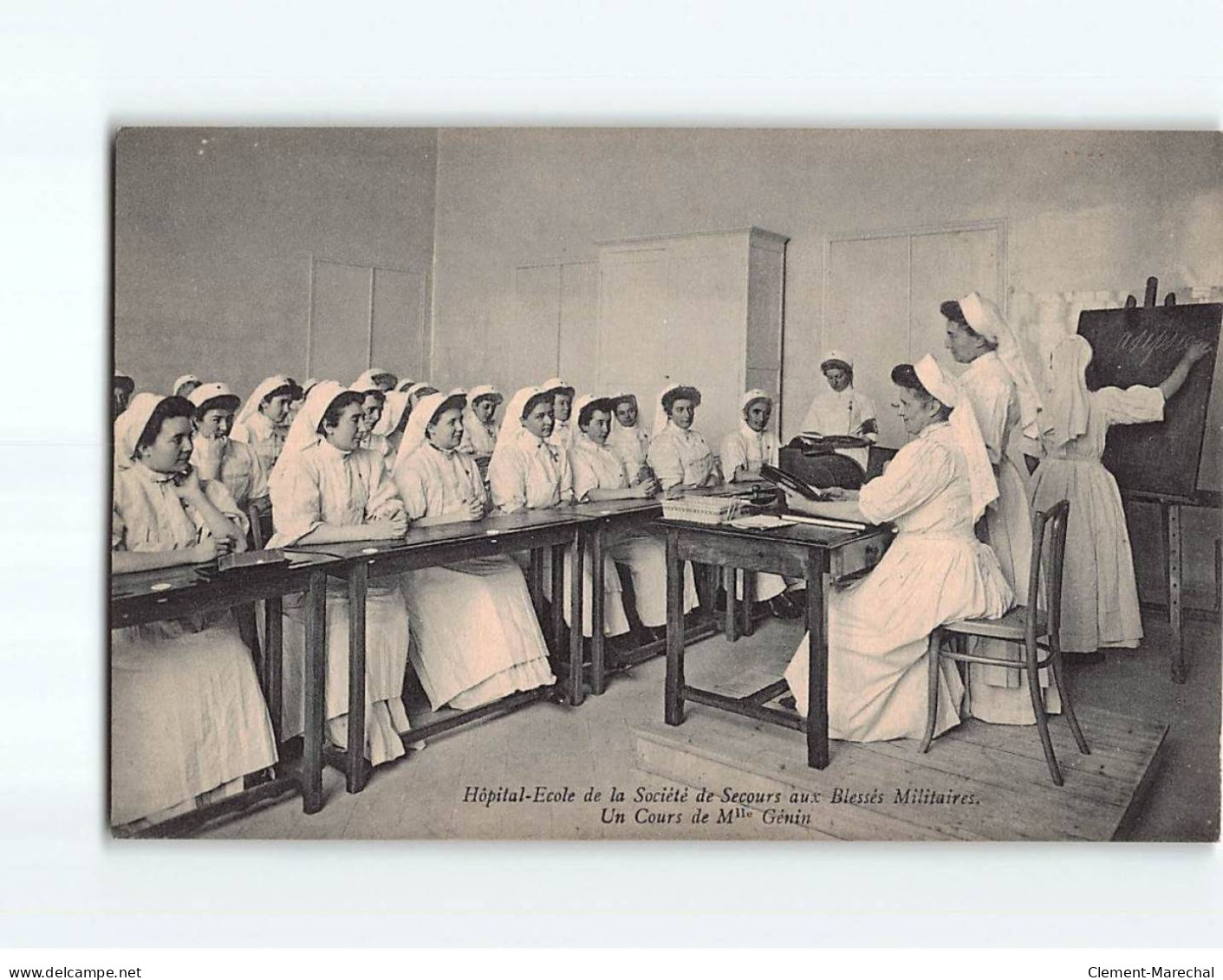 PARIS : Hôpital Ecole De La Société De Secours Aux Blessés Militaires, Un Cours De Mlle Génin - Très Bon état - Bildung, Schulen & Universitäten