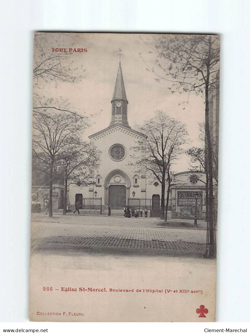 PARIS : Eglise Saint-Marcel, Boulevard De L'Hôpital - état - Chiese