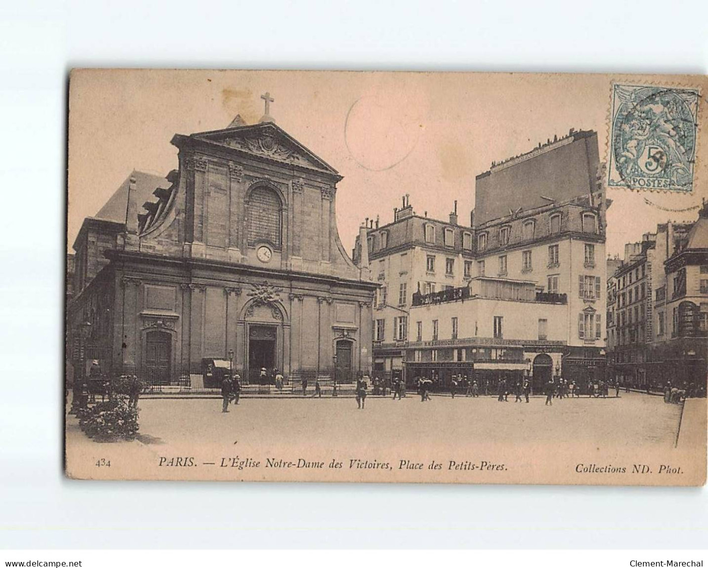 PARIS : L'Eglise Notre Dame Des Victoires, Place Des Petits Pères - état - Kerken