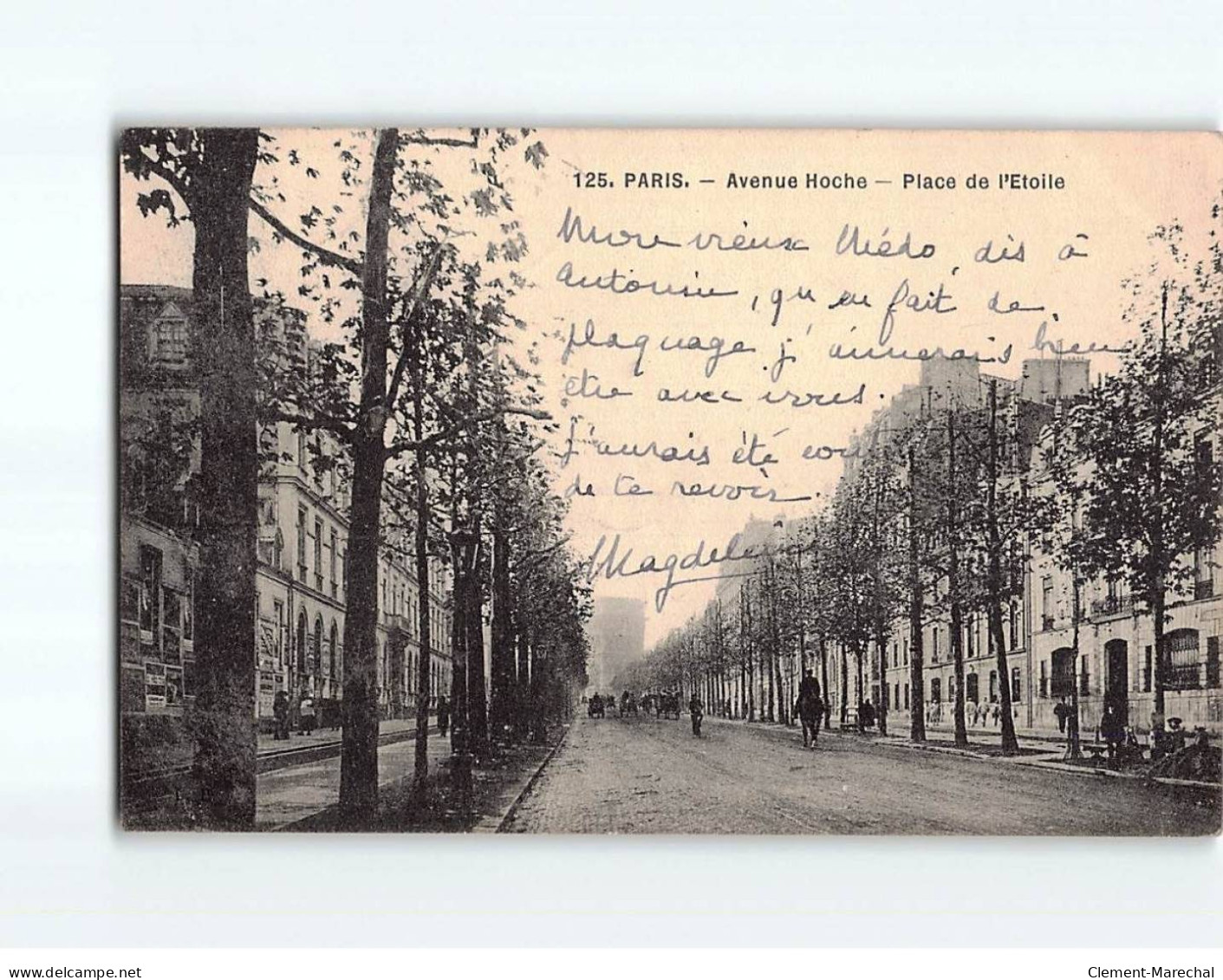 PARIS : Avenue Hoche, Place De L'Etoile - état - Markten, Pleinen