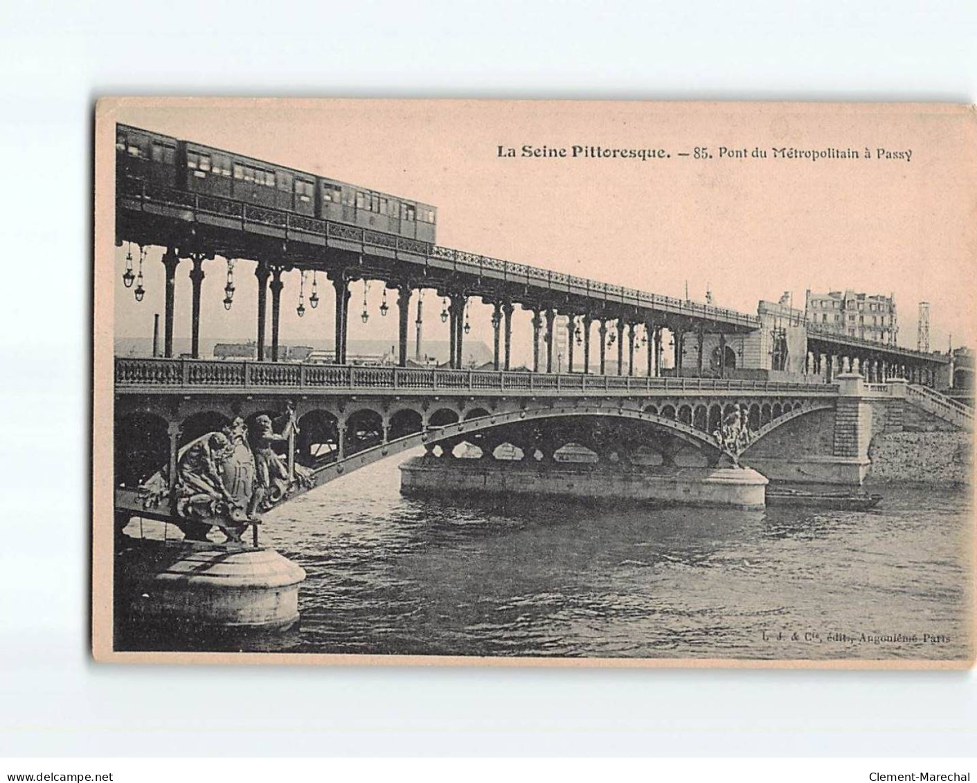 PARIS : Pont Du Métropolitain à Passy - état - Ponts