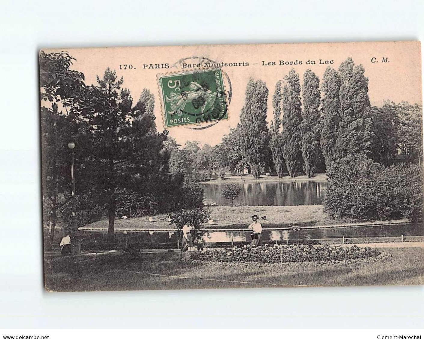 PARIS : Parc Montsouris, Les Bords Du Lac - état - Parken, Tuinen