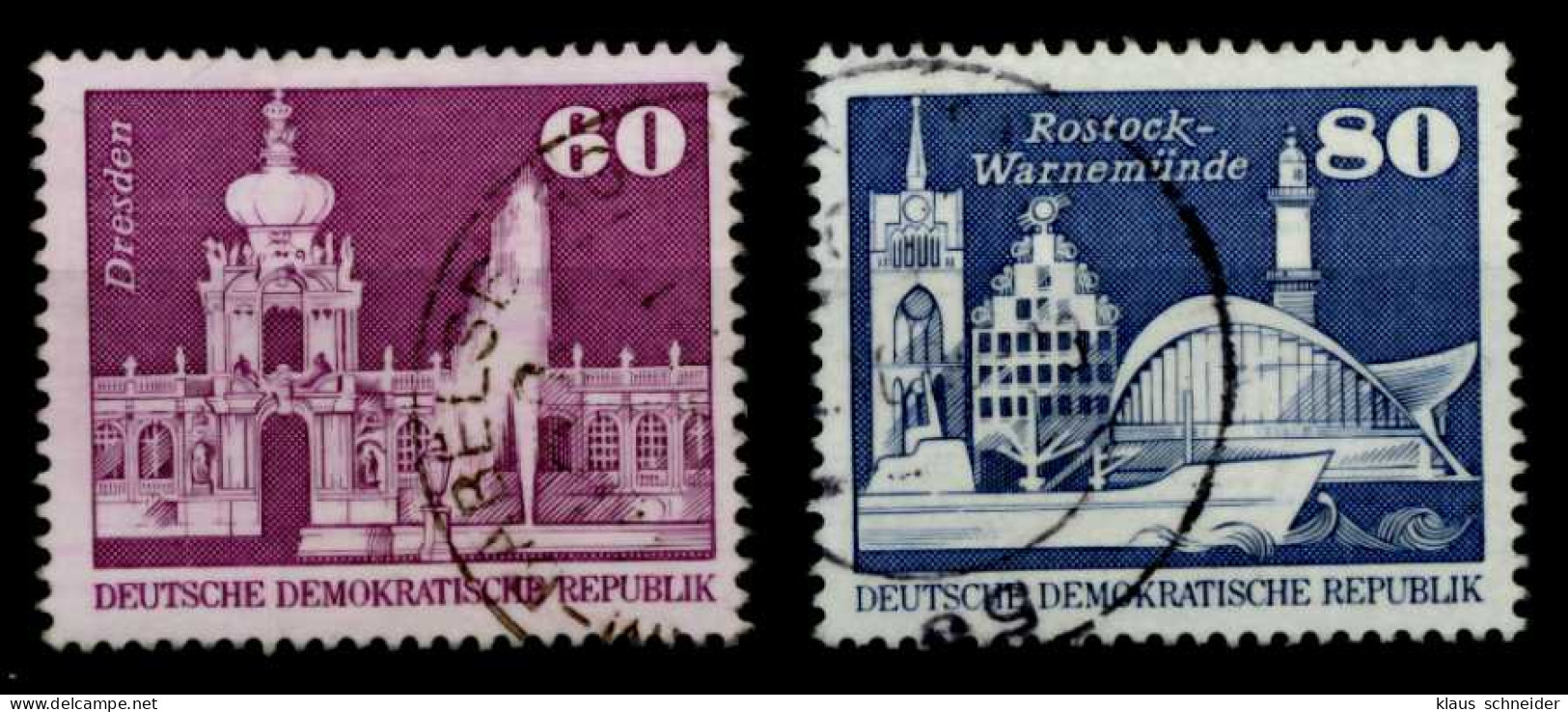 DDR DS AUFBAU IN DER Nr 1919-1920 Zentrisch Gestempelt X69484A - Used Stamps