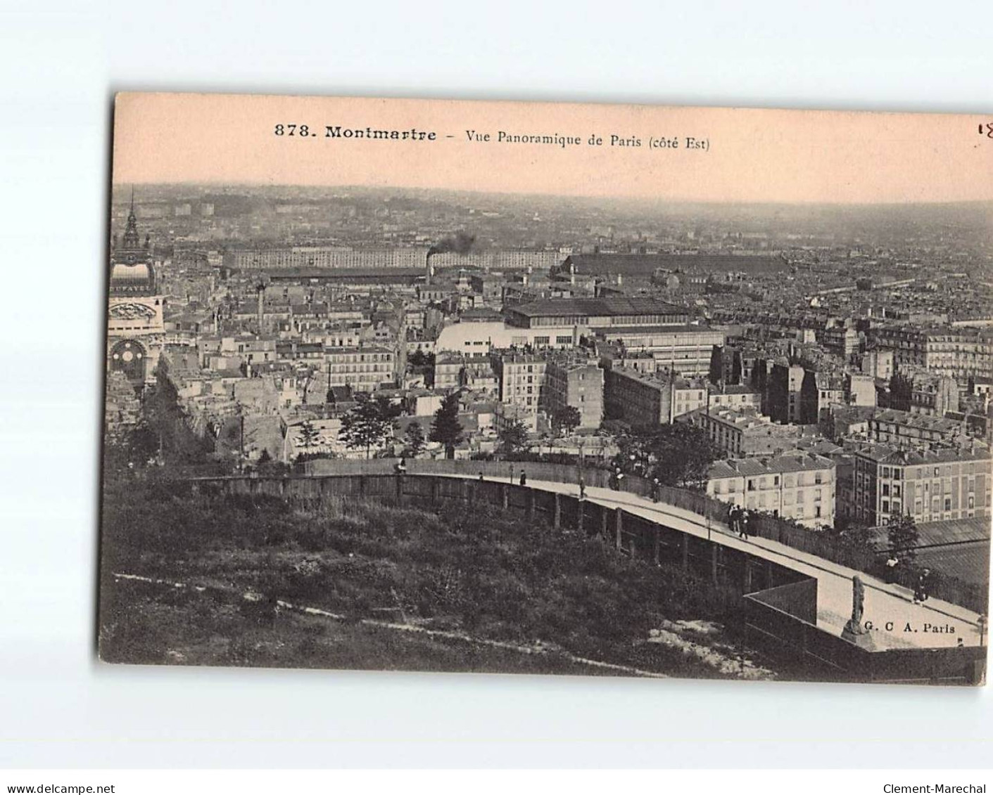 PARIS : Montmartre, Vue Panoramique De Paris - Très Bon état - Panoramic Views