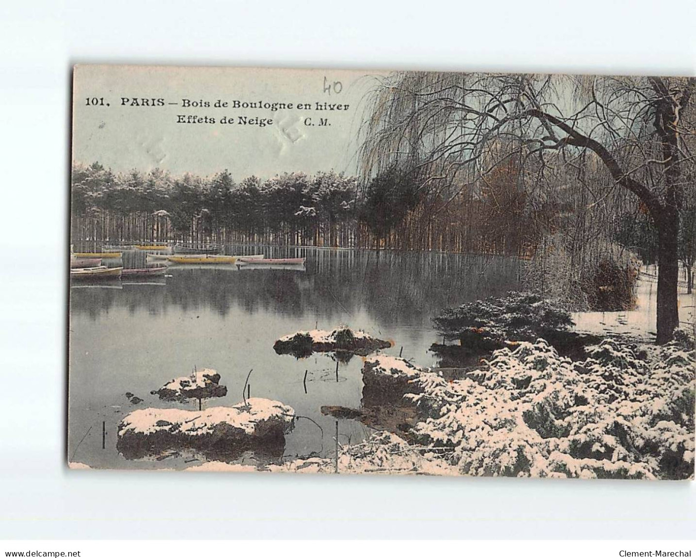 PARIS : Bois De Boulogne En Hiver, Effets De Neige - état - Otros & Sin Clasificación