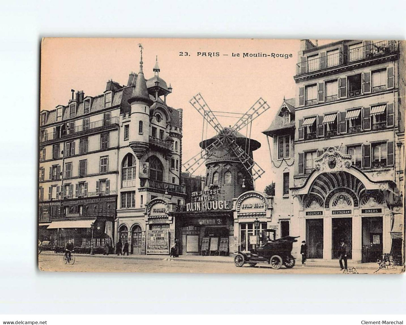 PARIS : Le Moulin Rouge - état - Andere Monumenten, Gebouwen