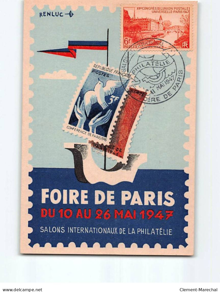PARIS : Foire De Paris De Mai 1947, Salon Internationaux De La Philatélie - Très Bon état - Ausstellungen