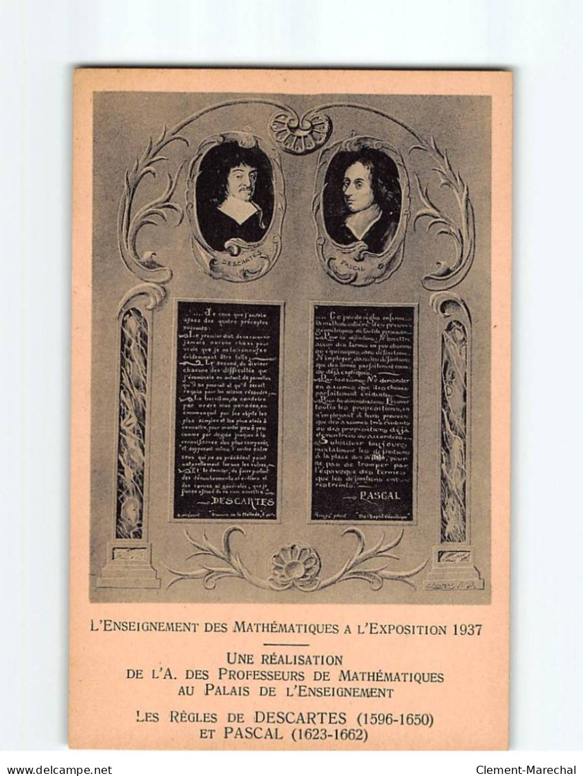 PARIS : Une Réalisation De L'A. Des Professeurs De Mathématiques Au Palais De L'Enseignement - Très Bon état - Andere & Zonder Classificatie