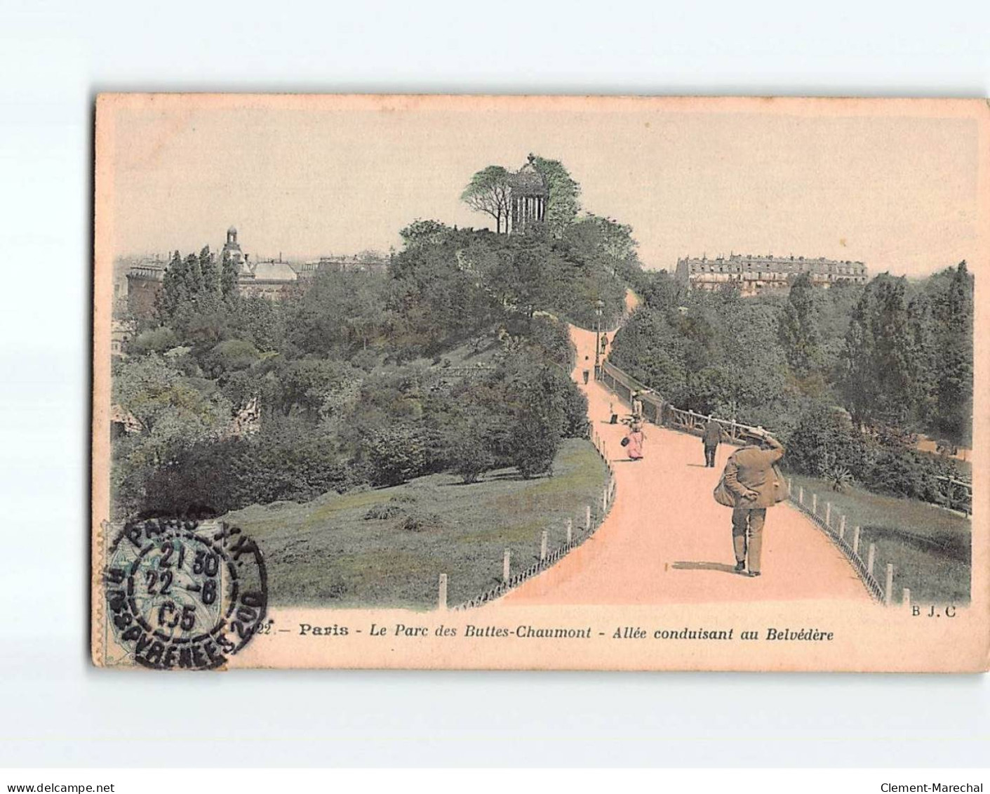 PARIS : Les Buttes Chaumont, Le Parc, Allée Conduisant Au Belvédère - Très Bon état - Andere Monumenten, Gebouwen