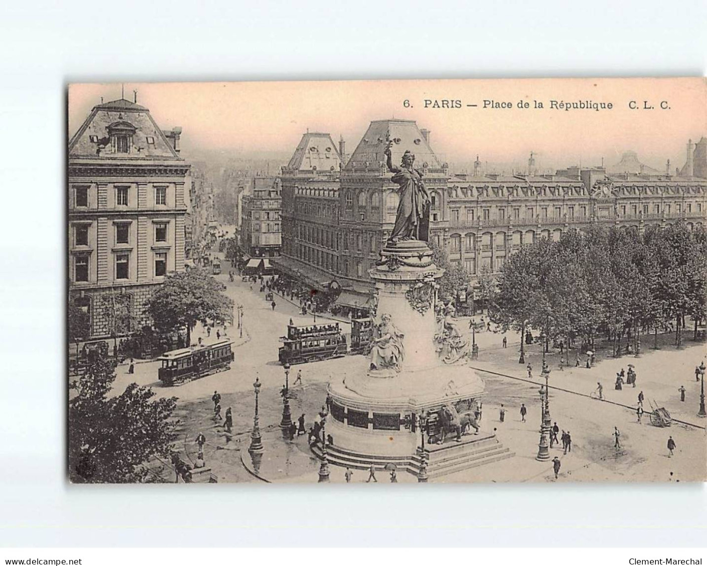 PARIS : Place De La République - Très Bon état - Places, Squares