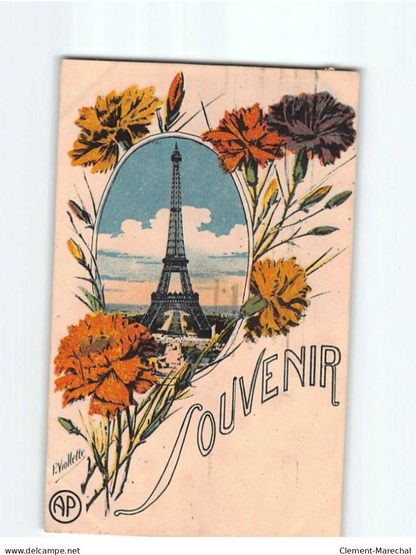 PARIS: Carte Souvenir, La Tour Eiffel - Très Bon état - Eiffelturm