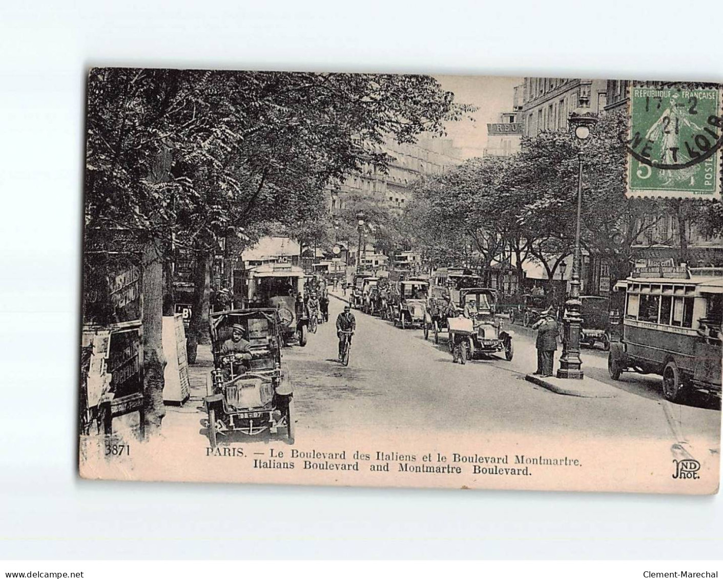 PARIS : Le Boulevard Des Italiens Et La Boulevard Montmartre - état - Andere Monumenten, Gebouwen