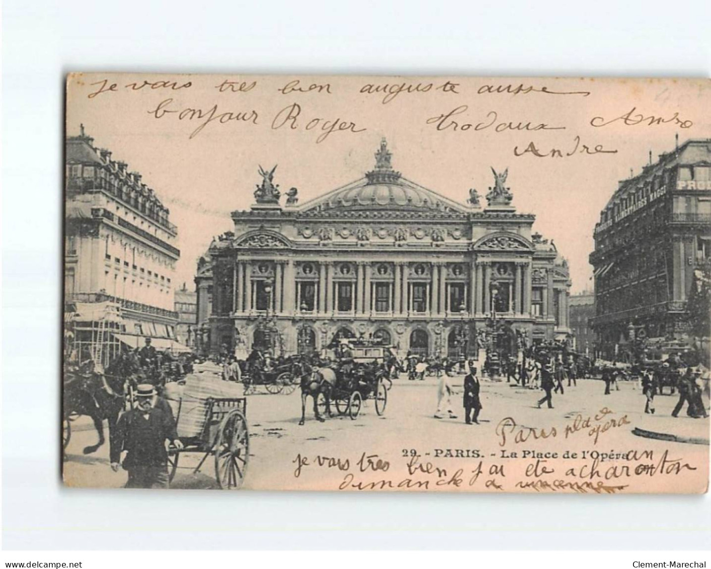 PARIS : La Place De L'Opéra - état - Squares