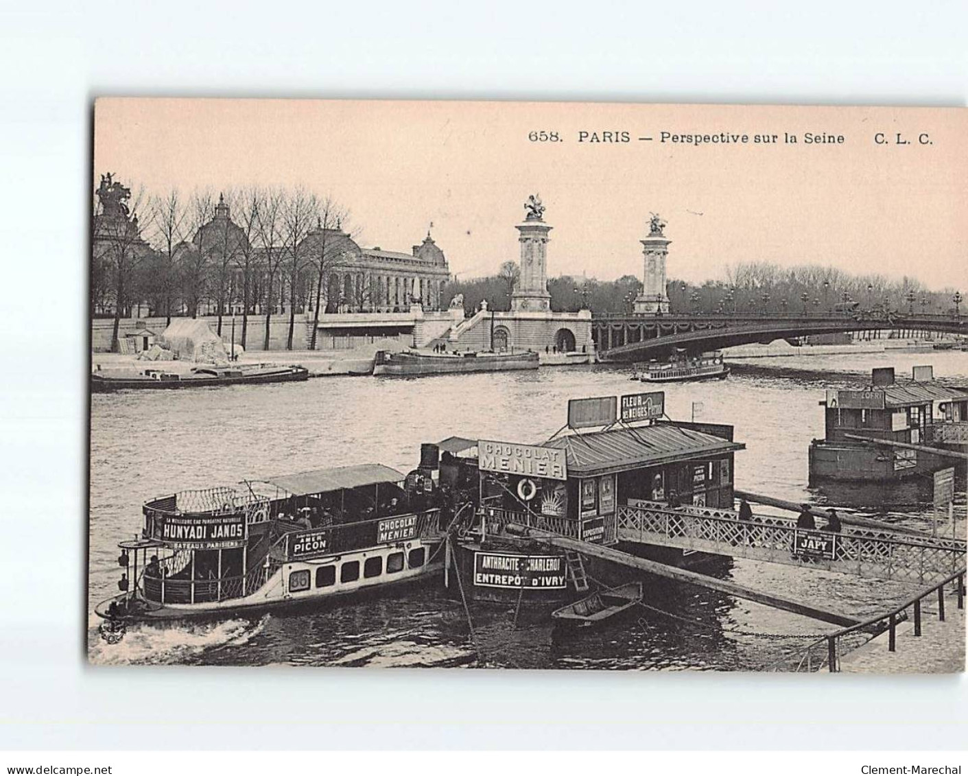 PARIS: Perspective Sur La Seine - Très Bon état - Cartas Panorámicas