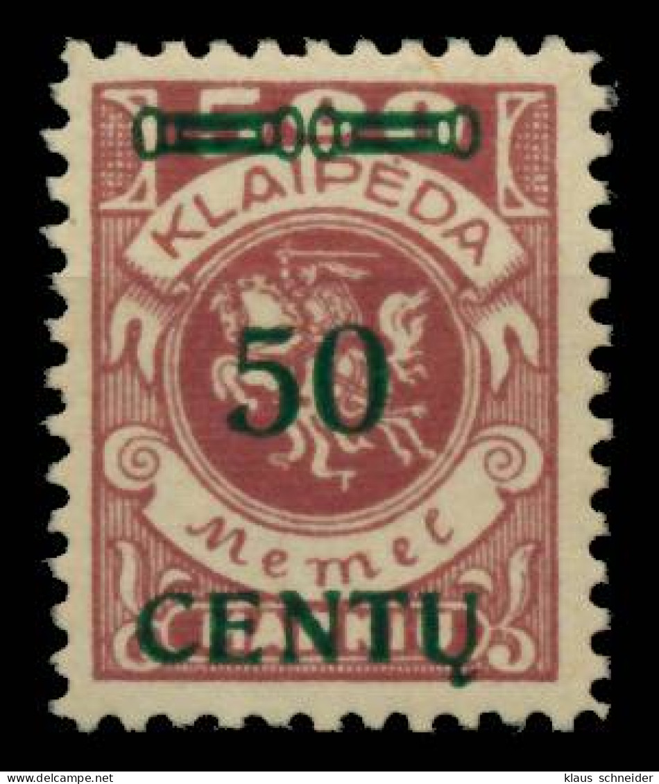 MEMEL 1923 Nr 173AI Postfrisch Gepr. X6B5342 - Klaipeda 1923