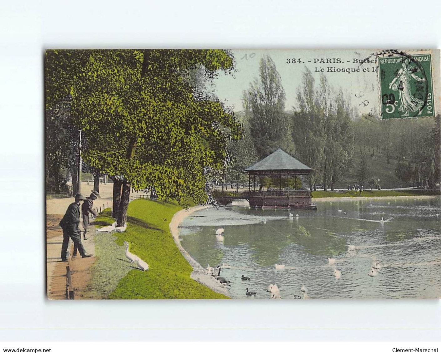 PARIS: Buttes Chaumont, Le Kiosque Et Le Lac - Très Bon état - Otros & Sin Clasificación