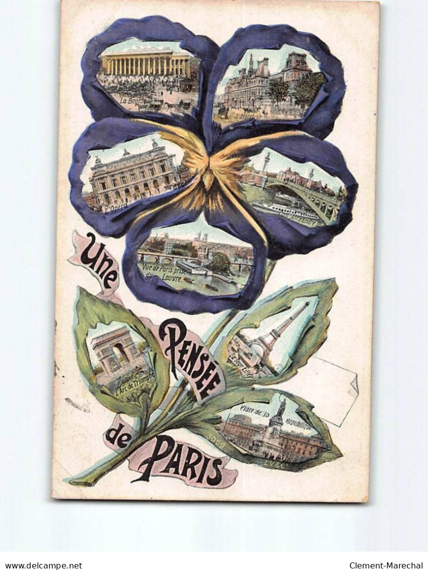 PARIS : Carte Souvenir - état - Otros & Sin Clasificación