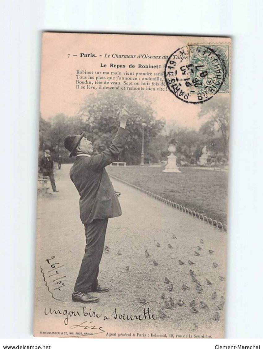 PARIS : Le Charmeur D'Oiseaux Aux Tuileries - Très Bon état - Otros & Sin Clasificación