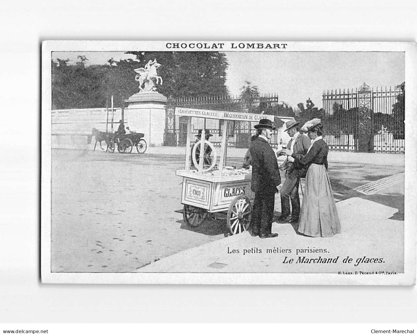 PARIS : Petits Métiers, Le Marchand De Glaces - état - Petits Métiers à Paris